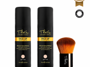IZSMIDZINĀMS VIEGLS TONĀLAIS KRĒMS AR NO-MAKEUP EFEKTU MEDIUM NUDE 2x75ML + OTIŅA DĀVANĀ