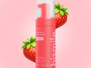 Hismile putojošais mutes skalošanas līdzeklis – zemene – 45 ml