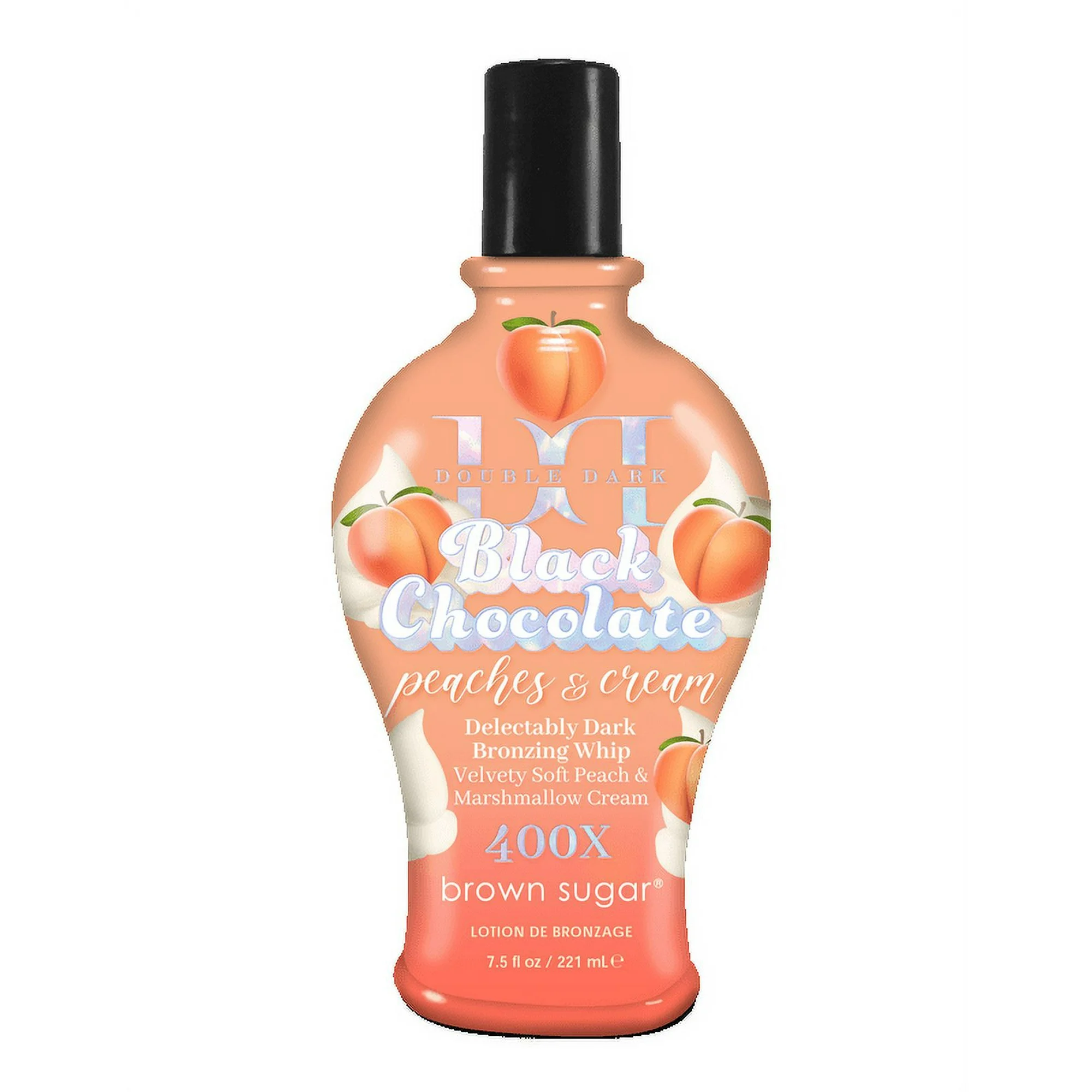 Double Dark Black Chocolate Peaches & Cream 221ml