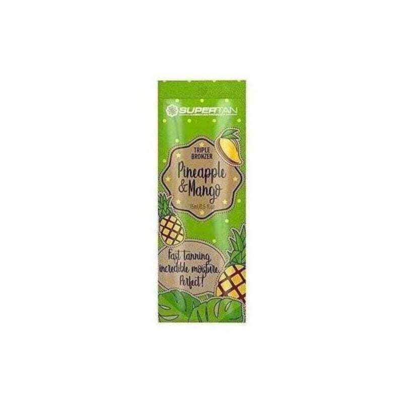 PINEAPPLE and MANGO 15 ml Solārija iedeguma krēms ar bronzeri